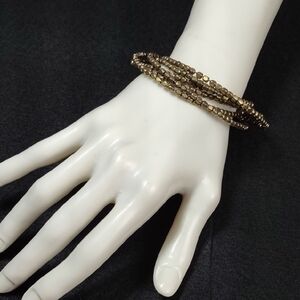 Maya Square Bead Bangle Bracelets